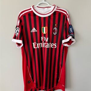 Zlatan Ibrahimovic AC Milan Champions League New Men Retro Adidas Soccer Jersey